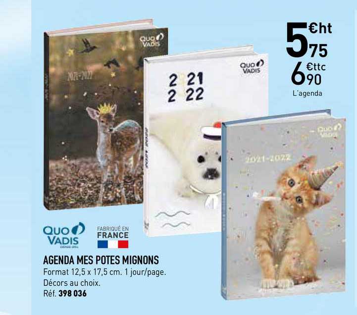 agenda mes potes mignons