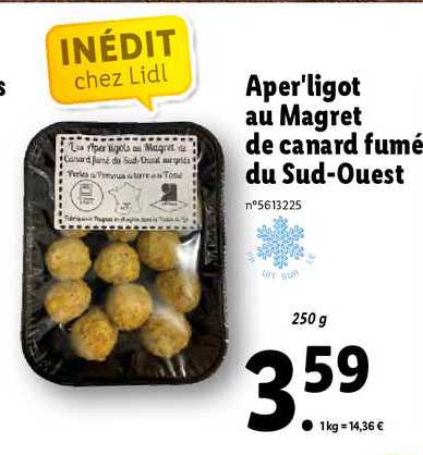 aper'ligot au magret de canard fumé du sud-ouest