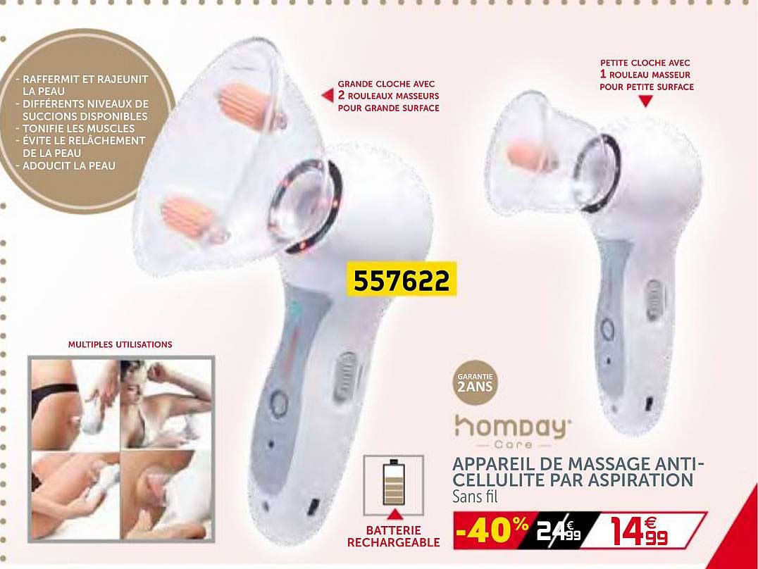 appareil de massage anti-cellulite par aspiration hombay