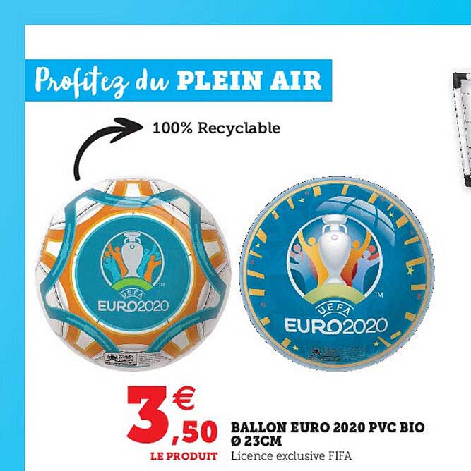 Ballon Euro 2020 Pvc Bio 23 Cm
