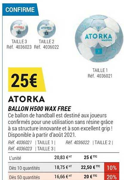 ballon h500 wax free atorka