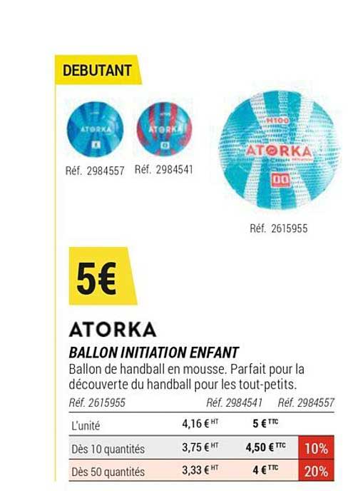 ballon initiation enfant atorka