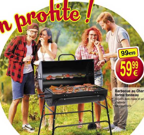 barbecue au char forme fonneau