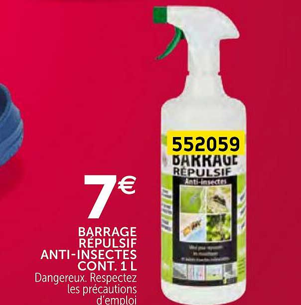 barrage répulsif anti-insectes cont. 1l