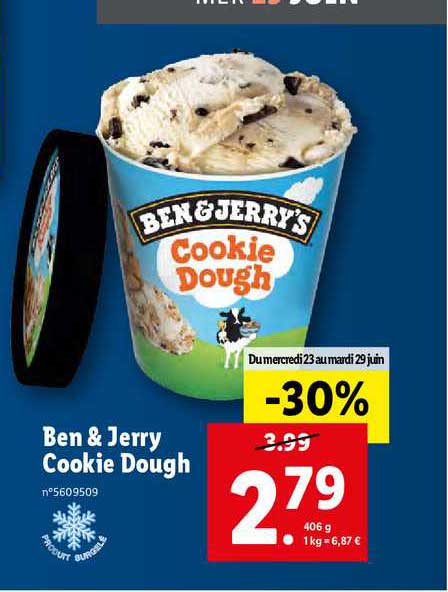 ben & jerry cookie dough