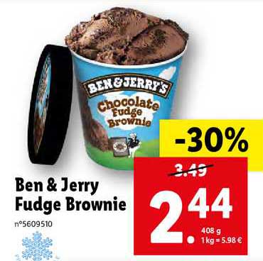 ben & jerry fudge brownie