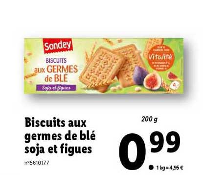biscuits aux germes de blé soja et figues