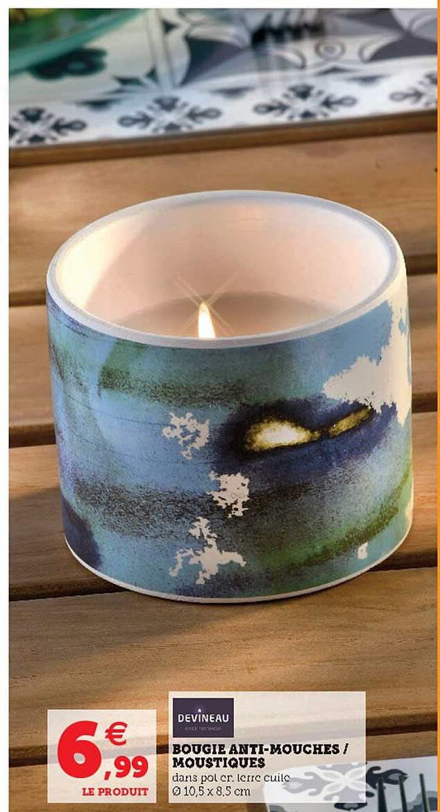 bougie anti-mouches - moustiques devineau