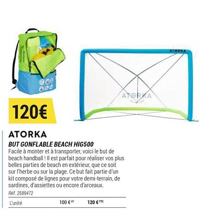 but gonflable beach hig500 atorka