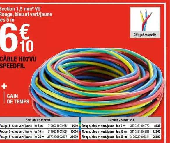 cable h07vu speedfil