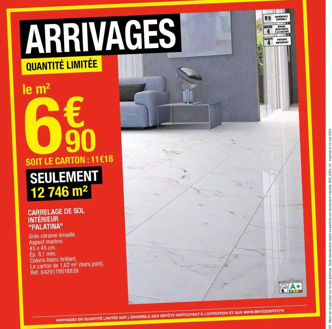 carrelage de sol interieur palatina