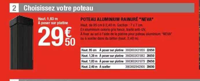 choisissez votre poteau