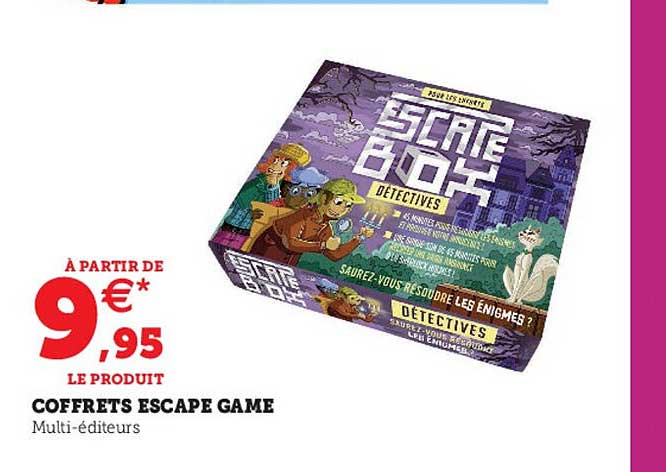 coffrets escape game