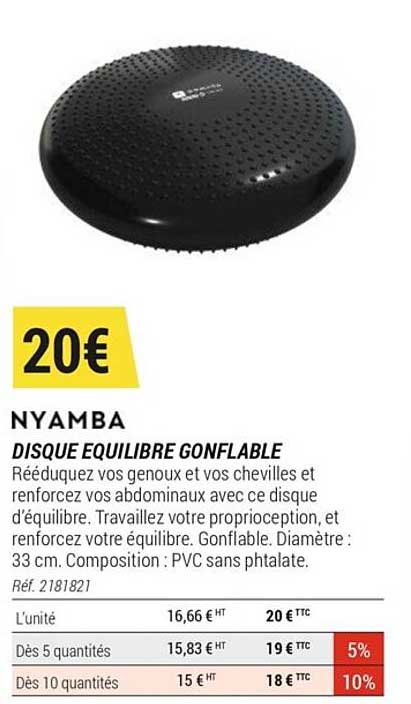 disque équilibre gonflable nyamba