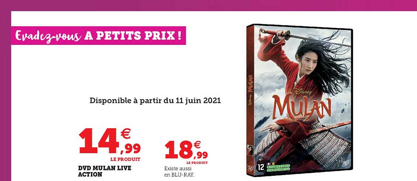 dvd mulan live action