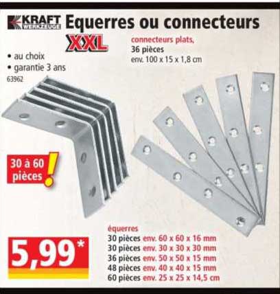 équerres ou connecteurs kraft