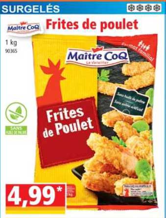 frites de poulet maître coq