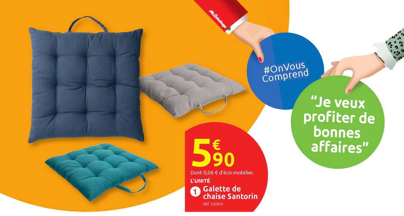 galette de chaise santorin