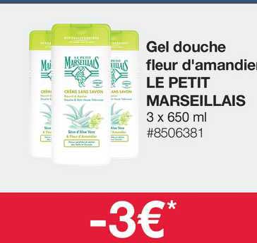 gel douche fleur d'amandier marseillais