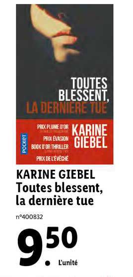 karine giebel toutes blessent, la derniere tue