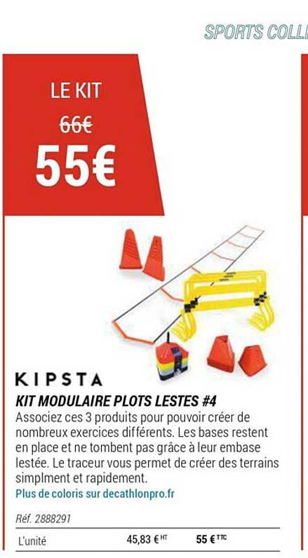 kit modulaire plots lestés #4 kipsta