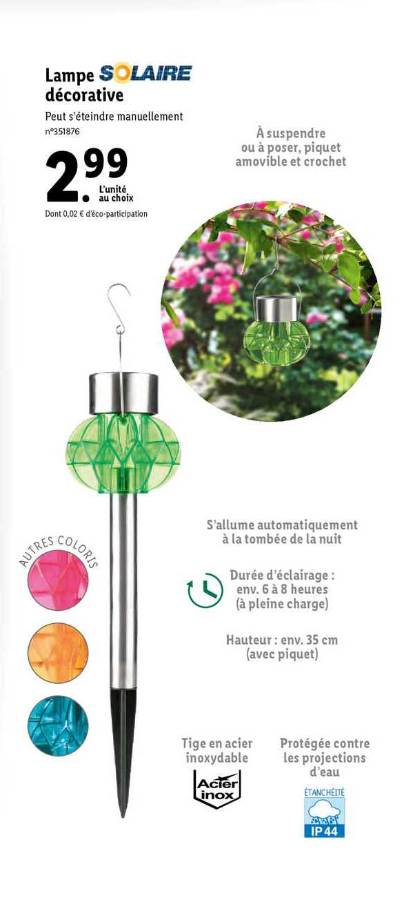 lampe decorative, solaire