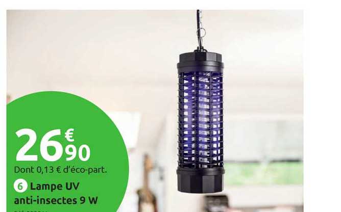 lampe uv anti-insectes 9 w