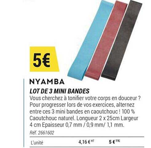 lot de 3 mini bandes nyamba