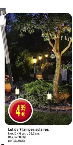 lot de 7 lampes solaires