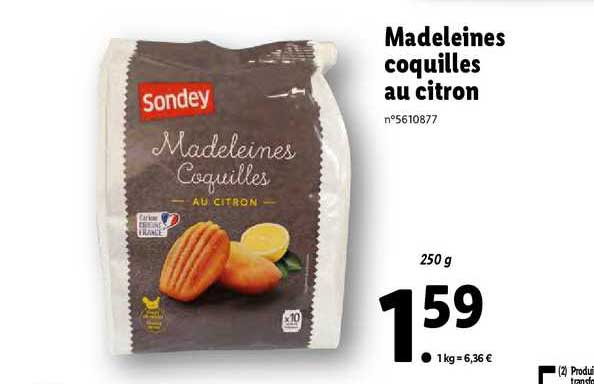 Madeleines Coquilles Au Citron
