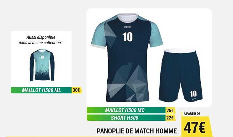 maillot h500 ml, short h500