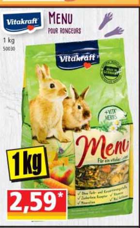 menu pour rongeurs vitakraft