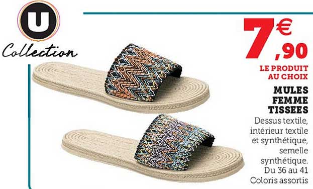 Mules Femme Tissees