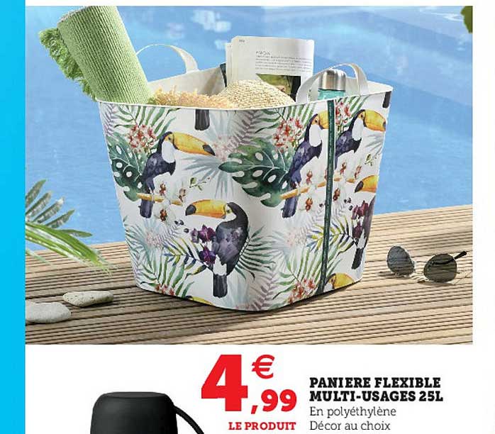 panière flexible multi-usages 25 l