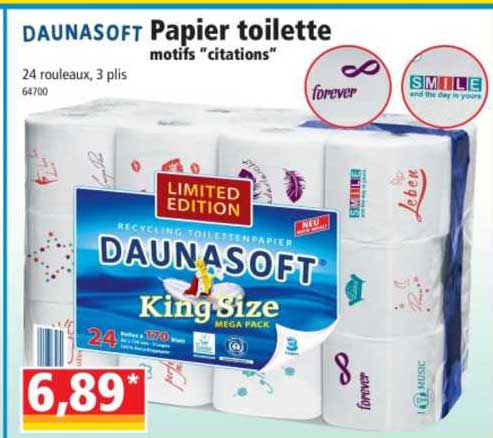 papier toilette motifs "citations" daunasoft