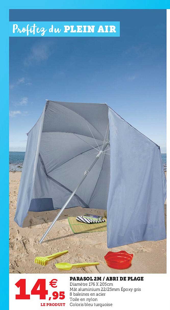 Parasol 2m - Abri De Plage