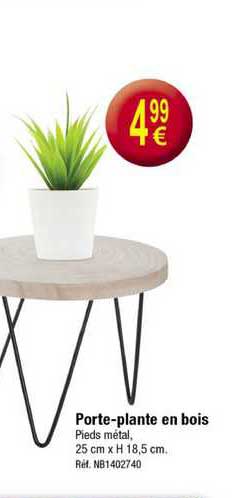 porte-plante en bois