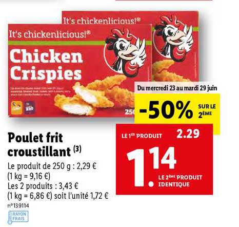 poulet frit croustillant