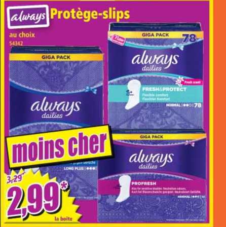 protège-slips always