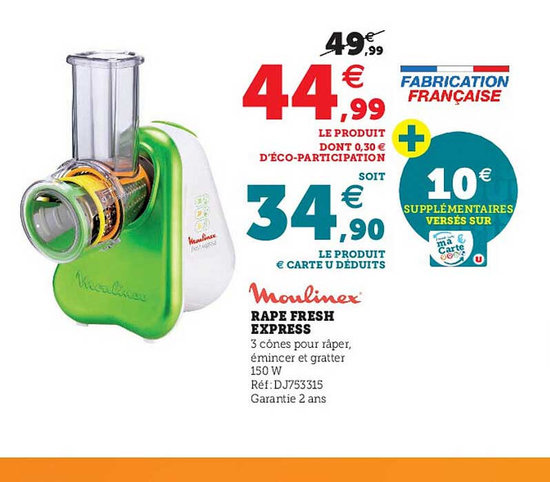 Rape Fresh Express Moulinex