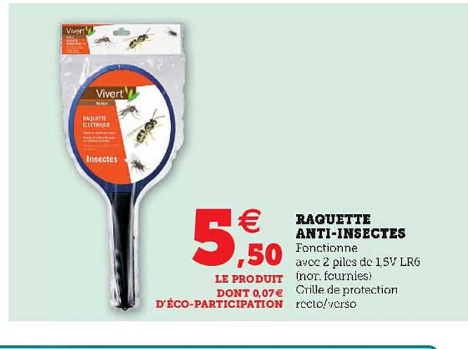 raquette anti-insectes