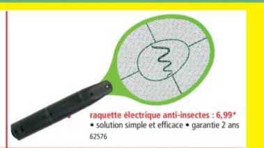 raquette électrique anti-insectes