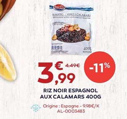 riz noir espagnol aux calamars 400g