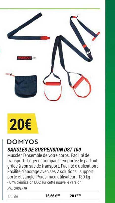 sangles de suspension dst 100 domyos