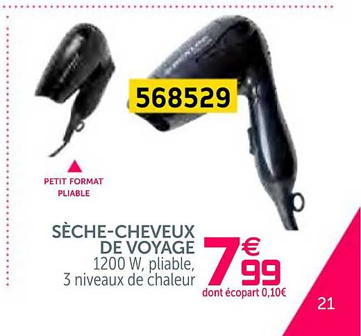 sèche-cheveux de voyage