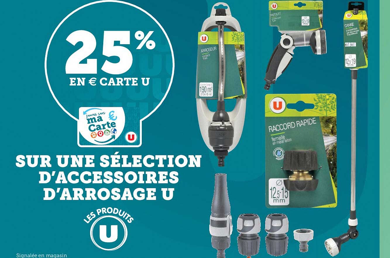 sélection d'accessoires d'arrosage u