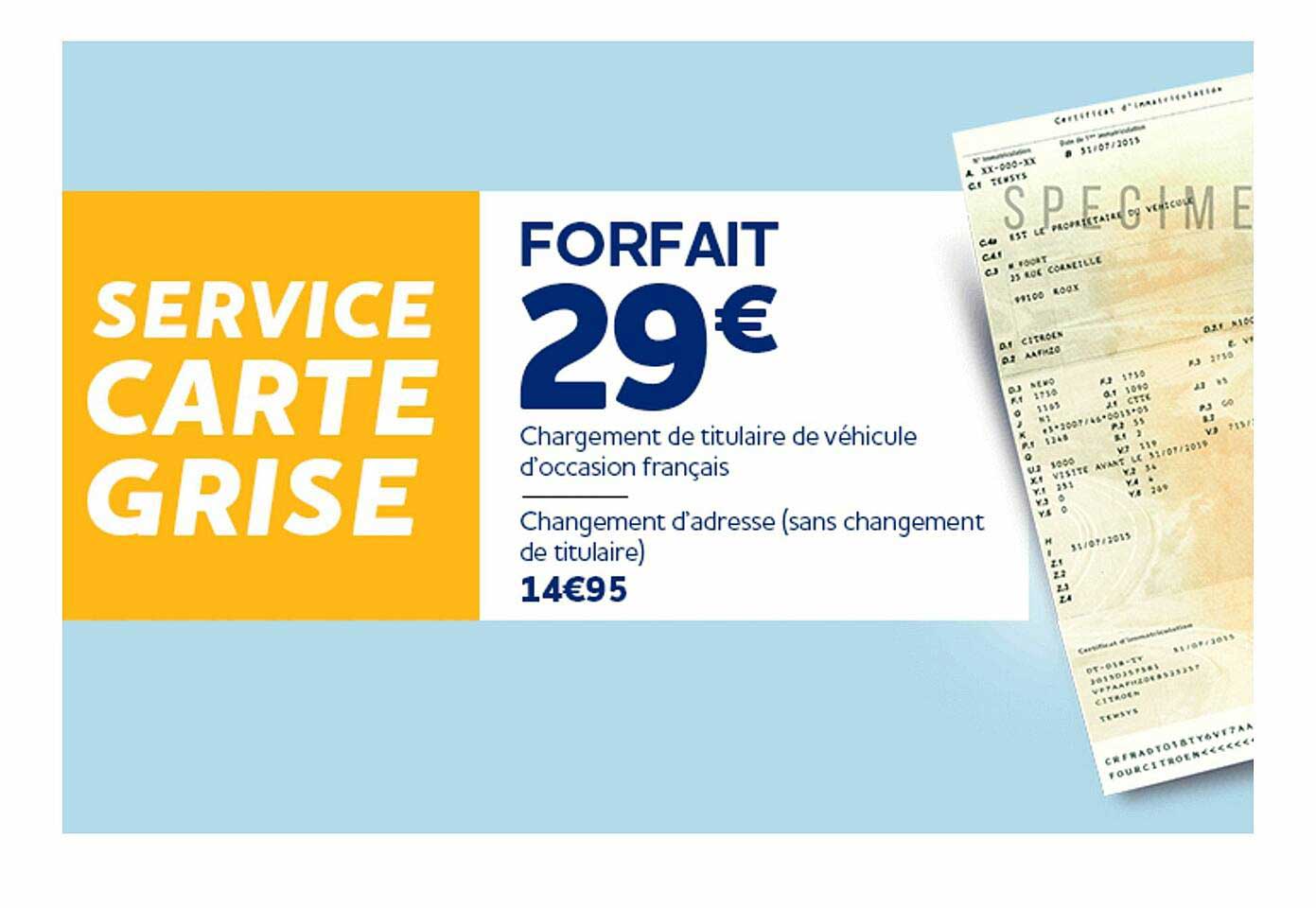 Service Carte Grise