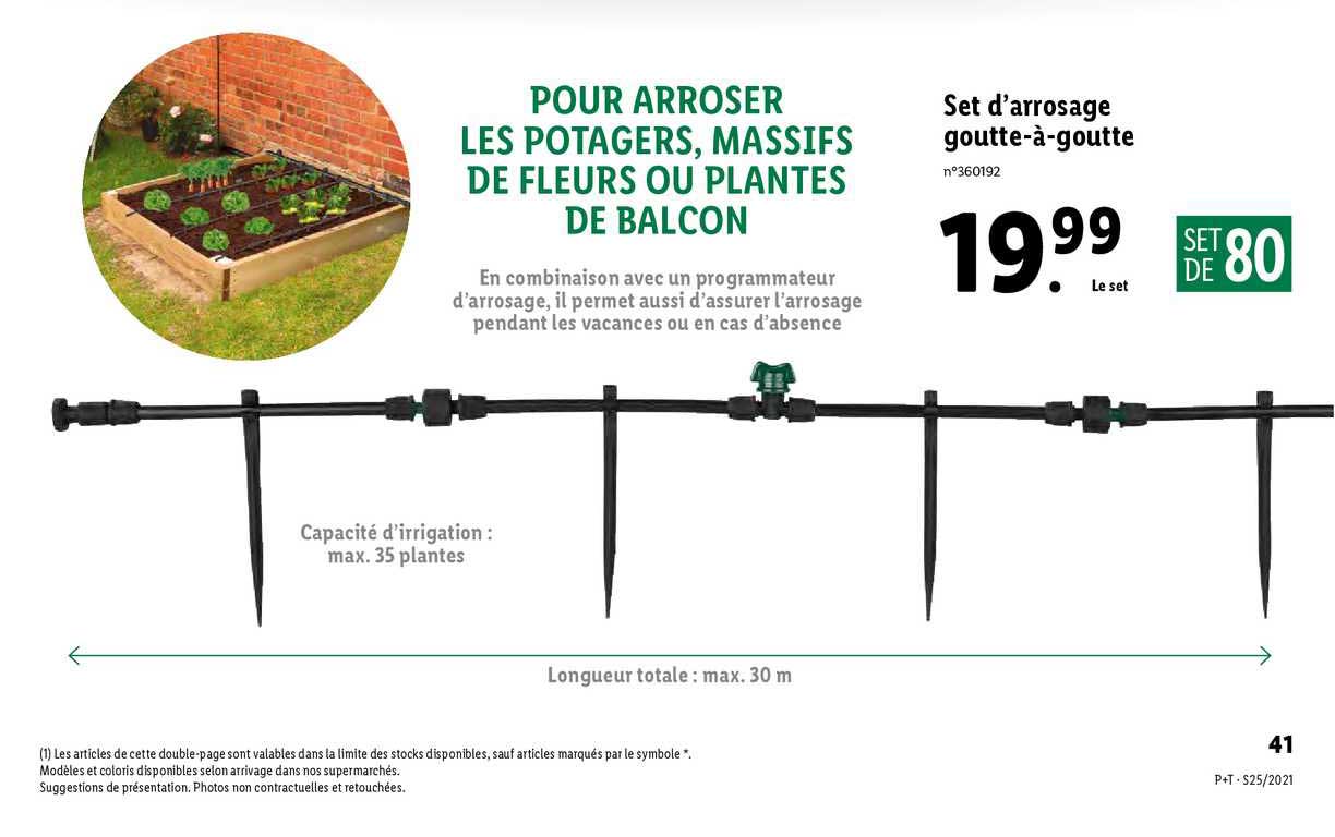 Set D'arrosage Goutte-à-goutte