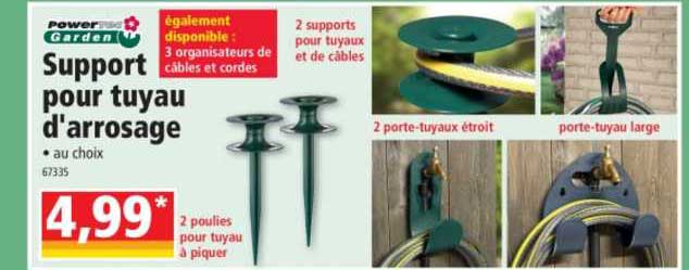 Support Pour Tuyau D'arrosage Powertec Garden