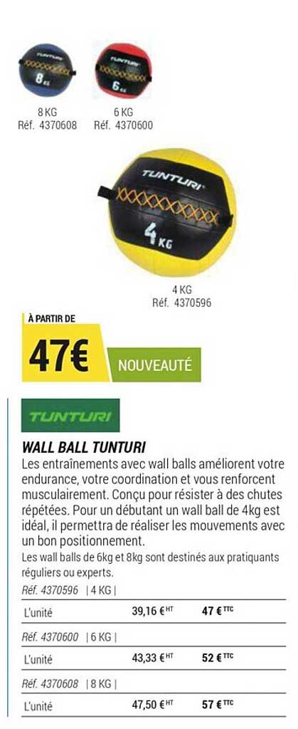 wall ball tunturi